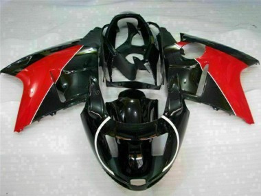 Custom 1996-2007 Honda CBR1100XX Blackbird Motorcycle Fairings - Red Glossy Black
