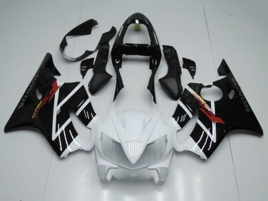 Custom 2001-2003 Honda CBR600 F4i Motorcycle Fairing - White Glossy Black F Sport