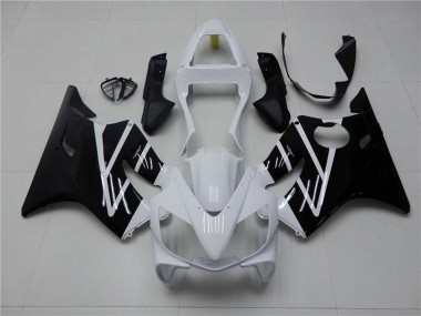 Custom 2001-2003 Honda CBR600 F4i Motorcycle Fairing Kits - White Glossy Black