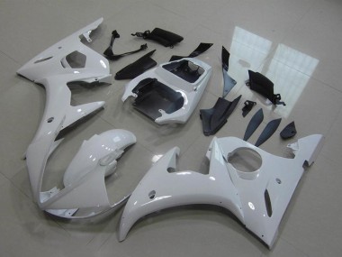 Custom 2003-2004 Yamaha YZF R6 Motorcycle Fairings - Glossy White