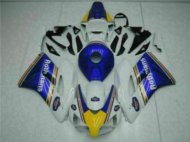 Custom 2004-2005 Honda CBR1000RR Motorcycle Fairing - White Blue Yellow Rothmans