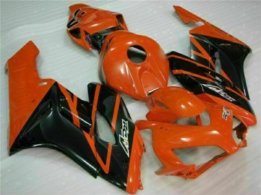 Custom 2004-2005 Honda CBR1000RR Motorcycle Fairings - Orange Glossy Black