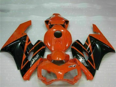 Custom 2004-2005 Honda CBR1000RR Motorcycle Fairings - Orange Glossy Black