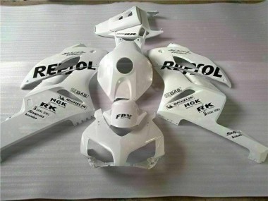 Custom 2004-2005 Honda CBR1000RR Motorcycle Fairings - White Black Repsol