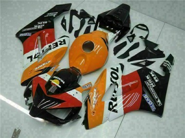Custom 2004-2005 Honda CBR1000RR Motorcycle Fairings - Orange White Red Black Repsol