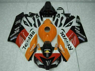 Custom 2004-2005 Honda CBR1000RR Motorcycle Fairings - Orange White Red Black Repsol