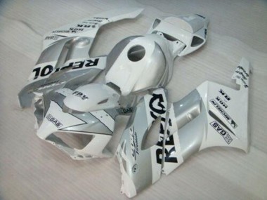 Custom 2004-2005 Honda CBR1000RR Motorcycle Fairing - White Silver Black Repsol