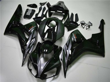 Custom 2004-2005 Honda CBR1000RR Motorcycle Fairings - Glossy Black Grey