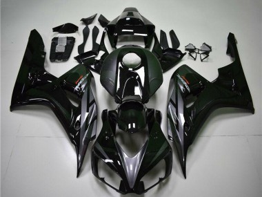 Custom 2004-2005 Honda CBR1000RR Motorcycle Fairings - Glossy Black Grey