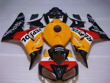 Custom 2004-2005 Honda CBR1000RR Bike Fairings - Orange White Red Glossy Black Repsol