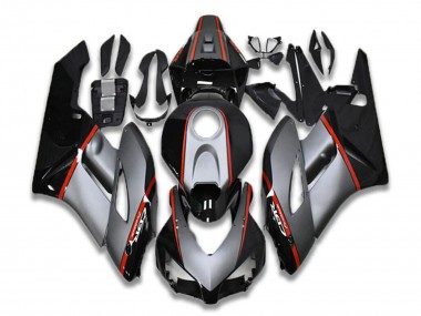 Custom 2004-2005 Honda CBR1000RR Motorcycle Fairings - Grey Red Glossy Black