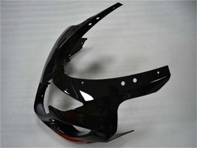 2004-2005 Suzuki GSXR 600/750 Motorcycle Fairings - Glossy Black Red Stripe