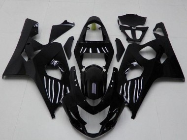 Custom 2004-2005 Suzuki GSXR 600/750 Motorcycle Fairings - Glossy Black