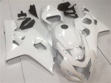 Custom 2004-2005 Suzuki GSXR 600/750 Motorcycle Fairings - Glossy White