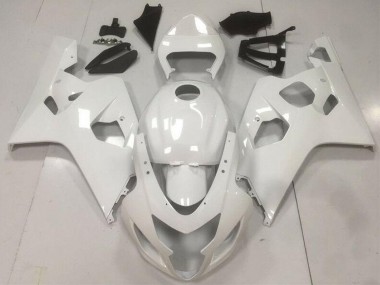 Custom 2004-2005 Suzuki GSXR 600/750 Motorcycle Fairings - Glossy White