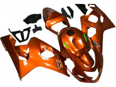 Custom 2004-2005 Suzuki GSXR 600/750 Motorcycle Fairings - Orange