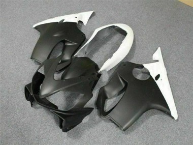 Custom 2004-2007 Honda CBR600 F4i Motorcycle Fairings - White Matte Black