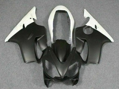 Custom 2004-2007 Honda CBR600 F4i Motorcycle Fairings - White Matte Black