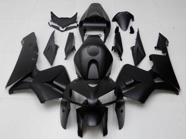 Custom 2005-2006 Honda CBR600RR Motorcycle Fairing - Matte Black