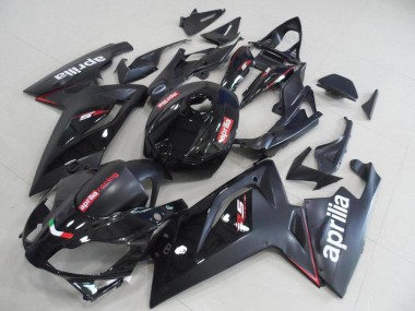 Custom 2006-2011 Aprilia RS125 Motorcycle Fairings - Glossy Black Matte Black