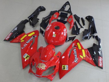 Custom 2006-2011 Aprilia RS125 Motorcycle Fairings - Red Black Yellow