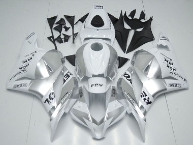 Custom 2009-2012 Honda CBR600RR Motorcycle Fairings - White Silver Black Repsol