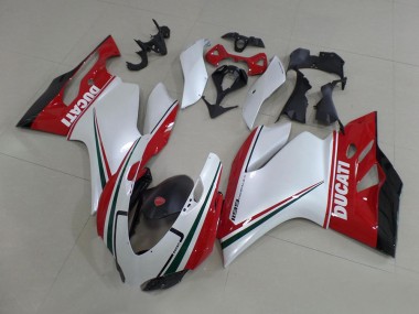 Custom 2011-2014 Ducati 1199 Motorcycle Fairing Kits - White Red Black Green