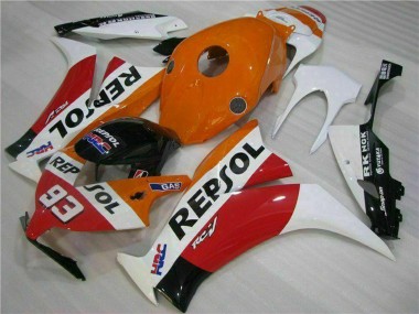 Custom 2012-2016 Honda CBR1000RR Motorcycle Fairing - White Orange Red Glossy Black HRC Repsol 93