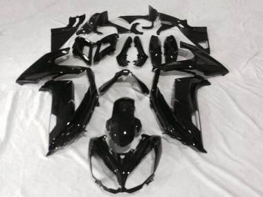 Custom 2012-2016 Kawasaki EX650 Motorcycle Fairings - Glossy Black