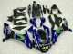 2015-2019 Yamaha YZF R1 Motorcycle Fairings - Blue Silver Black Green MoviStar