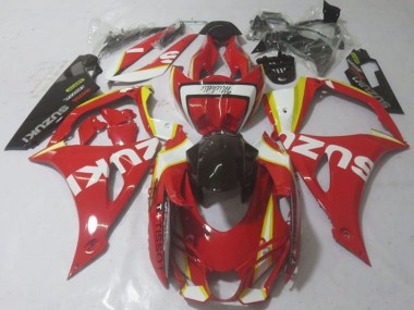 Custom 2017-2024 Suzuki GSXR 1000 Motorcycle Fairings - Red Yellow White