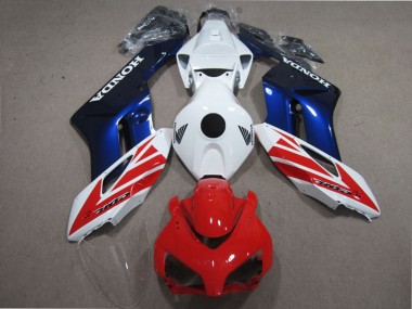 Custom 2004-2005 Honda CBR1000RR Motorcycle Fairing Kits - White Red Blue
