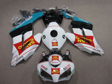 Custom 2004-2005 Honda CBR1000RR Motorcycle Fairings - White Red Blue Glossy Black Yellow San Carlo Castrol