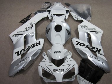 Custom 2004-2005 Honda CBR1000RR Motorcycle Fairing Kits - White Silver Black Repsol