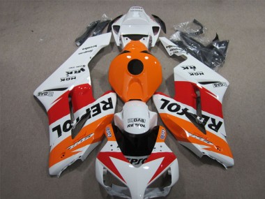 Custom 2004-2005 Honda CBR1000RR Motorcycle Fairings - White Orange Red Black Repsol