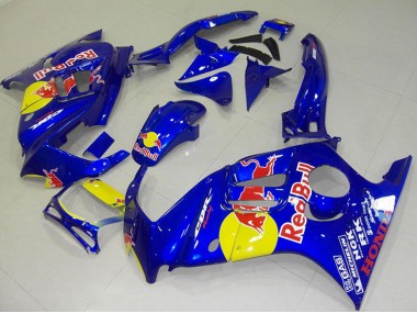 Custom 1995-1996 Honda CBR600 F3 Motorcycle Fairings - Blue Yellow Red Bull