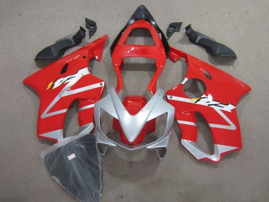 Custom 2001-2003 Honda CBR600 F4i Bike Fairings - Silver Red