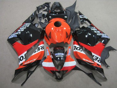 Custom 2009-2012 Honda CBR600RR Full Motorcycle Fairings - Orange White Red Glossy Black Repsol