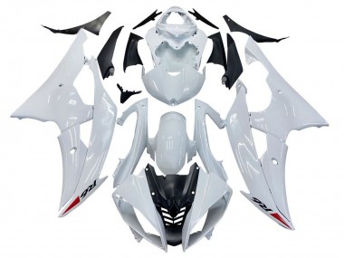 Custom 2008-2016 Yamaha YZF R6 Motorcycle Fairing Kits - Glossy White