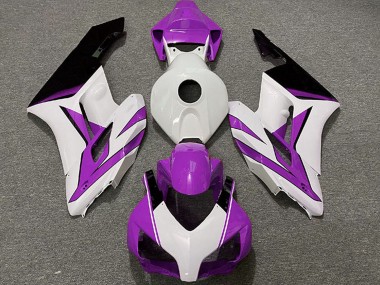 Custom 2004-2005 Honda CBR1000RR Motorcycle Fairings - White Purple Glossy Black