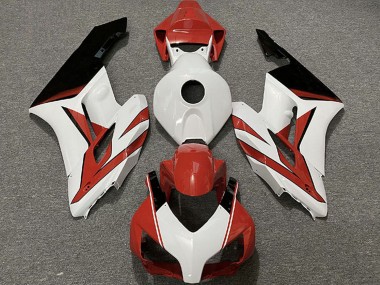 Custom 2004-2005 Honda CBR1000RR Motorcycle Fairings - White Red Glossy Black