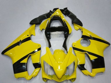 Custom 2001-2003 Honda CBR600 F4i Motorcycle Fairings - Yellow Glossy Black