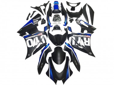 Custom 2017-2024 Suzuki GSXR 1000 Motorcycle Fairings - Matte Black Blue