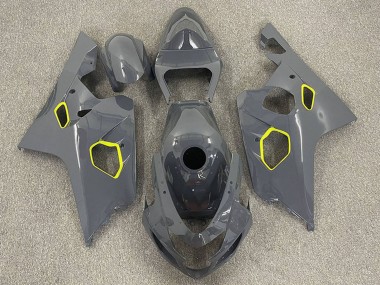 Custom 2004-2005 Suzuki GSXR 600 / GSXR 750 Motorcycle Fairings - Nardo Grey Neon Yellow