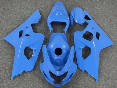 Custom 2004-2005 Suzuki GSXR 600 / GSXR 750 Motorcycle Fairings - Blue