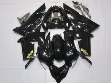 Custom 2004-2005 Kawasaki ZX10R Motorcycle Fairings - Glossy Black Gold