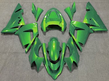 Custom 2004-2005 Kawasaki ZX10R Motorcycle Fairings - Glossy Green