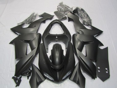 Custom 2006-2007 Kawasaki ZX10R Motorcycle Fairings - Matte Black