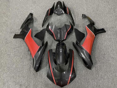 Custom 2015-2019 Yamaha R1 Motorcycle Fairings - Carbon Fiber Red