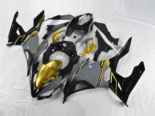 2018-2024 Kawasaki Ninja 400 Motorcycle Fairings - Nardo Grey Gold Black